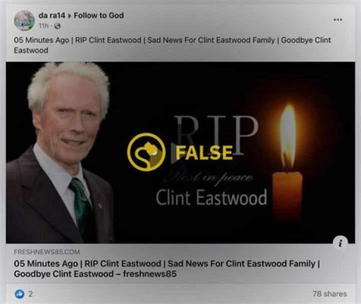 Is Clint Eastwood's Demise A Hoax Or Reality?